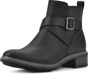 CLIFFS BY WHITE MOUNTAIN Women's Shoes Elie Stacked Heel Ankle Bootie