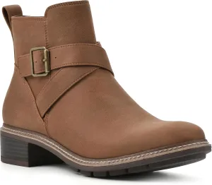 CLIFFS BY WHITE MOUNTAIN Women's Shoes Elie Stacked Heel Ankle Bootie