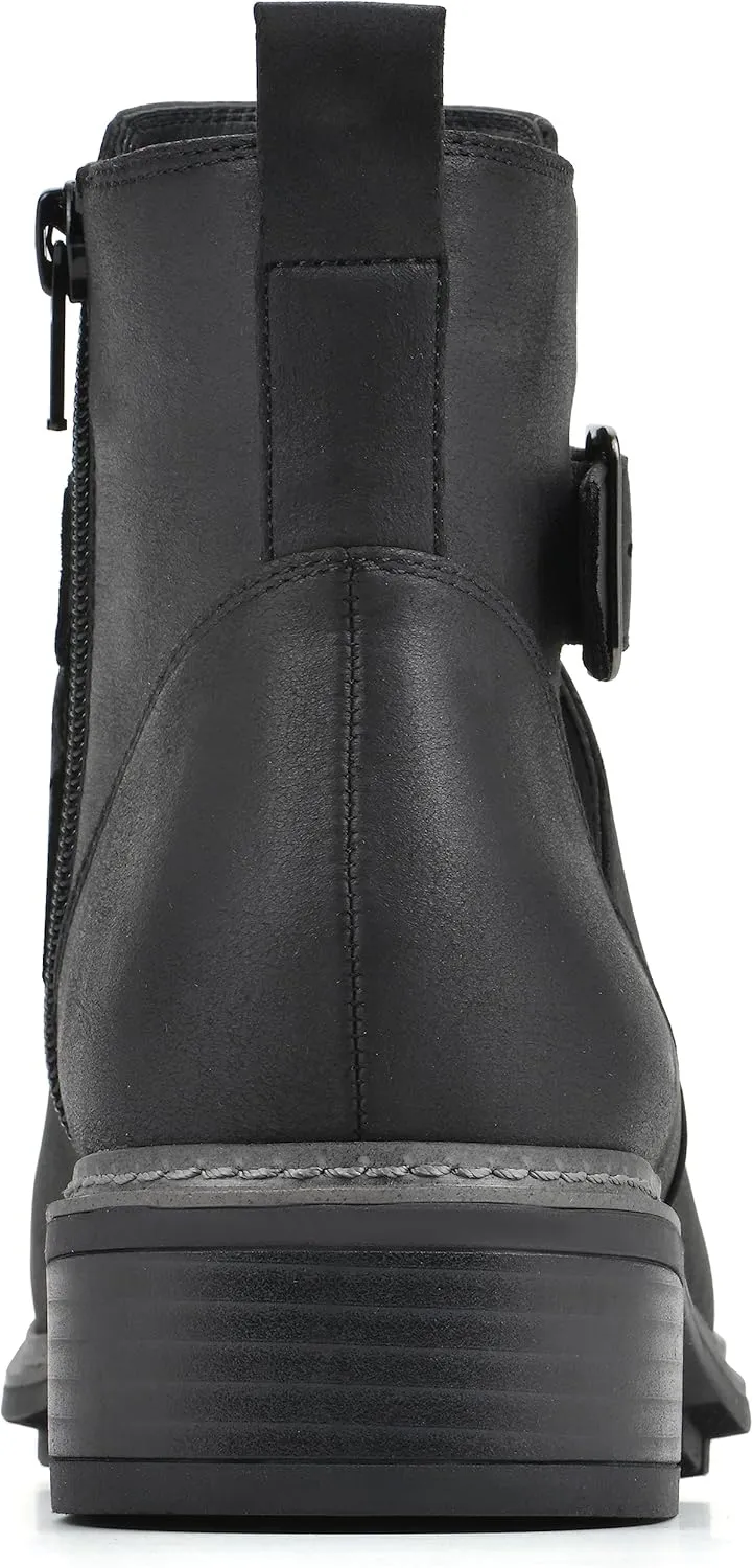 CLIFFS BY WHITE MOUNTAIN Women's Shoes Elie Stacked Heel Ankle Bootie