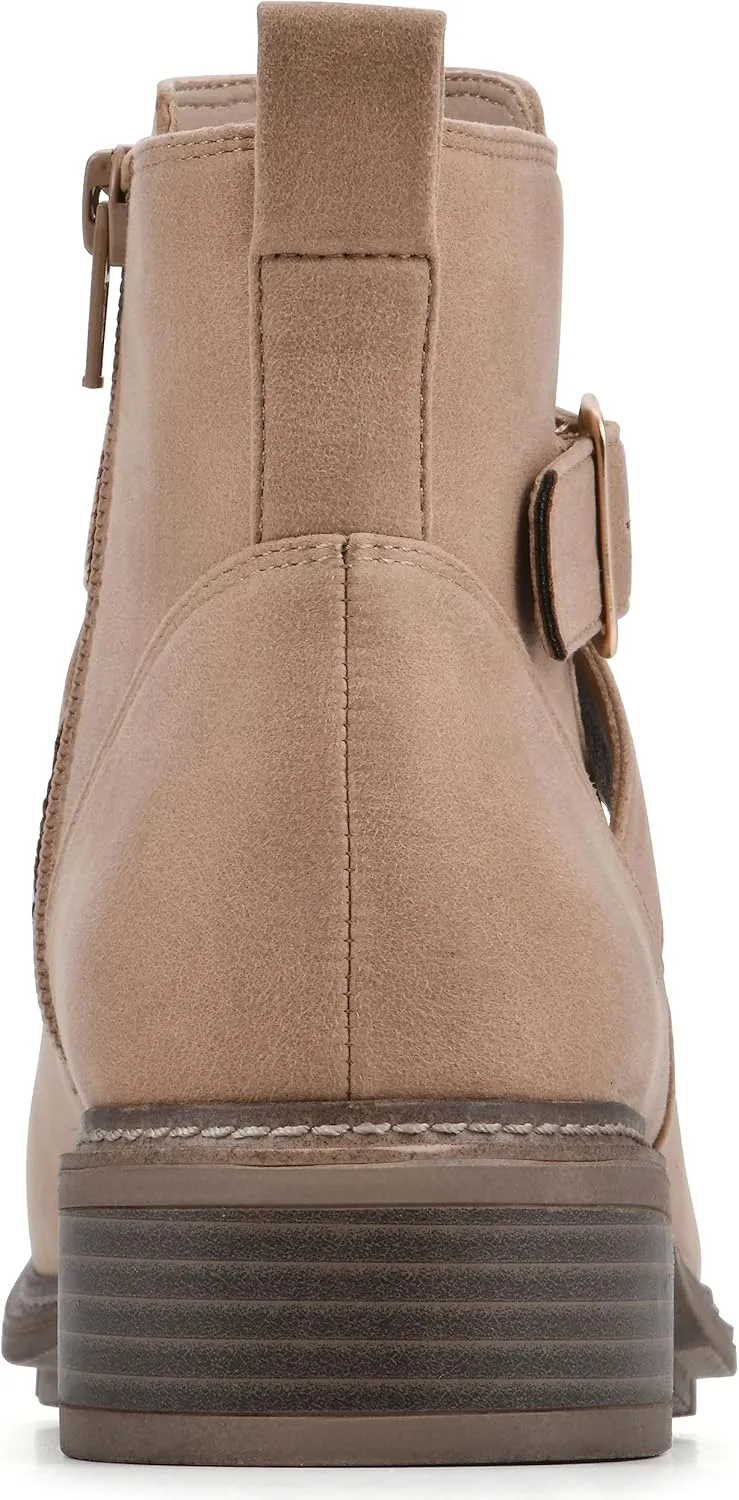 CLIFFS BY WHITE MOUNTAIN Women's Shoes Elie Stacked Heel Ankle Bootie