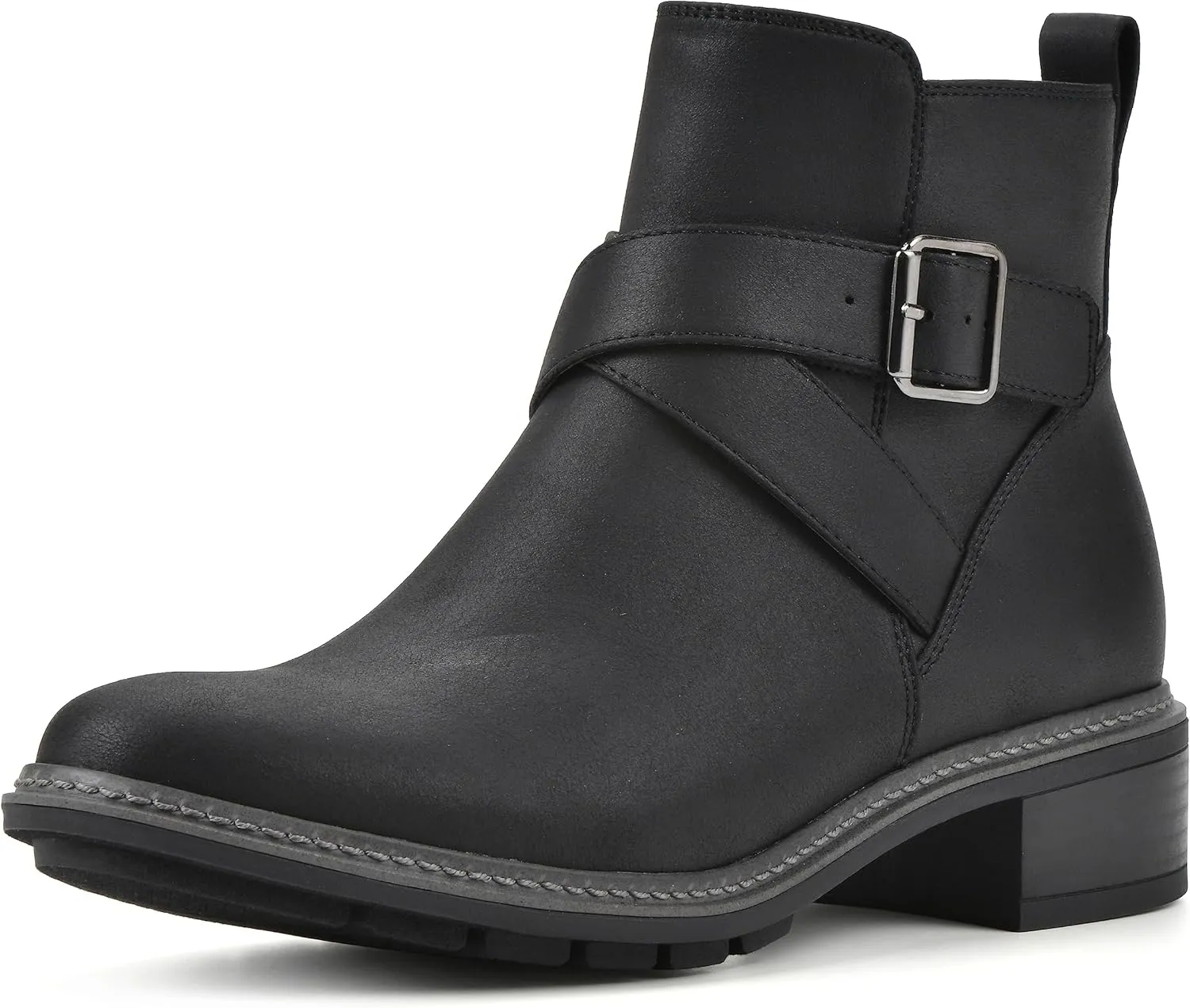 CLIFFS BY WHITE MOUNTAIN Women's Shoes Elie Stacked Heel Ankle Bootie