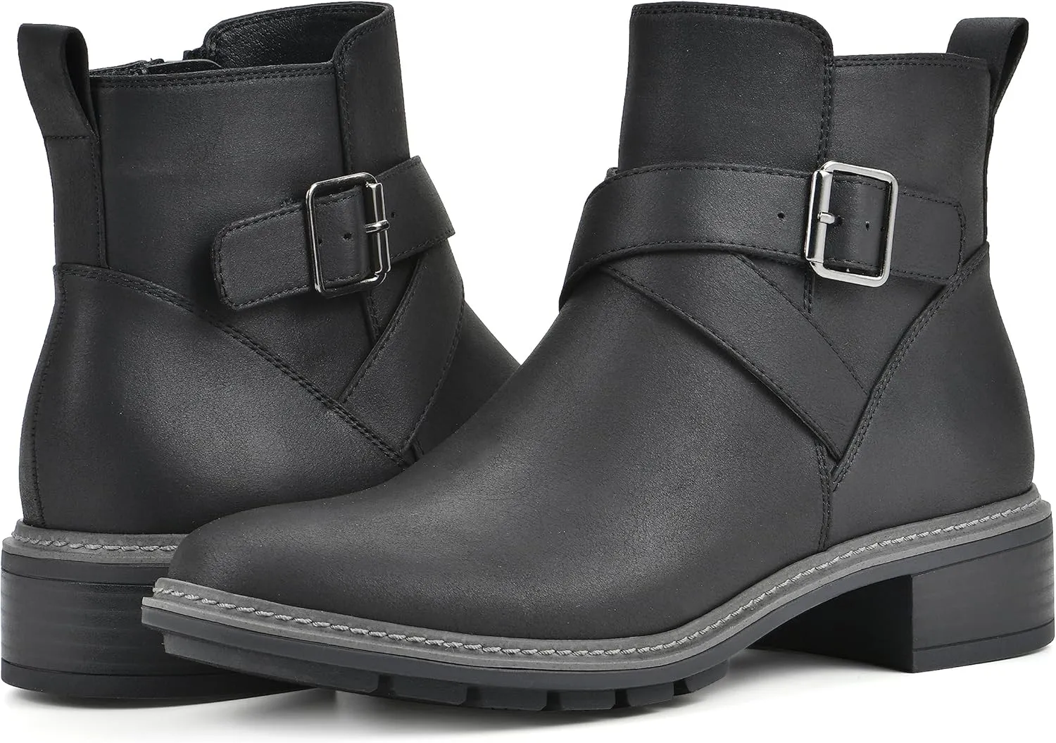CLIFFS BY WHITE MOUNTAIN Women's Shoes Elie Stacked Heel Ankle Bootie