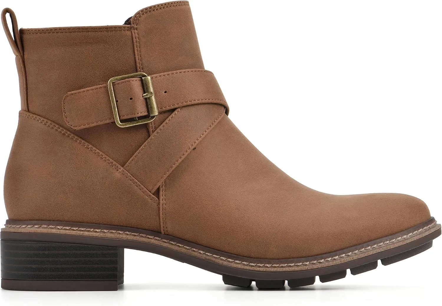 CLIFFS BY WHITE MOUNTAIN Women's Shoes Elie Stacked Heel Ankle Bootie