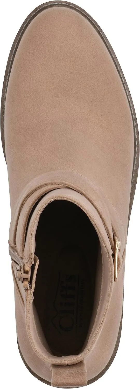 CLIFFS BY WHITE MOUNTAIN Women's Shoes Elie Stacked Heel Ankle Bootie