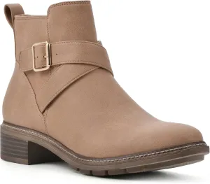 CLIFFS BY WHITE MOUNTAIN Women's Shoes Elie Stacked Heel Ankle Bootie