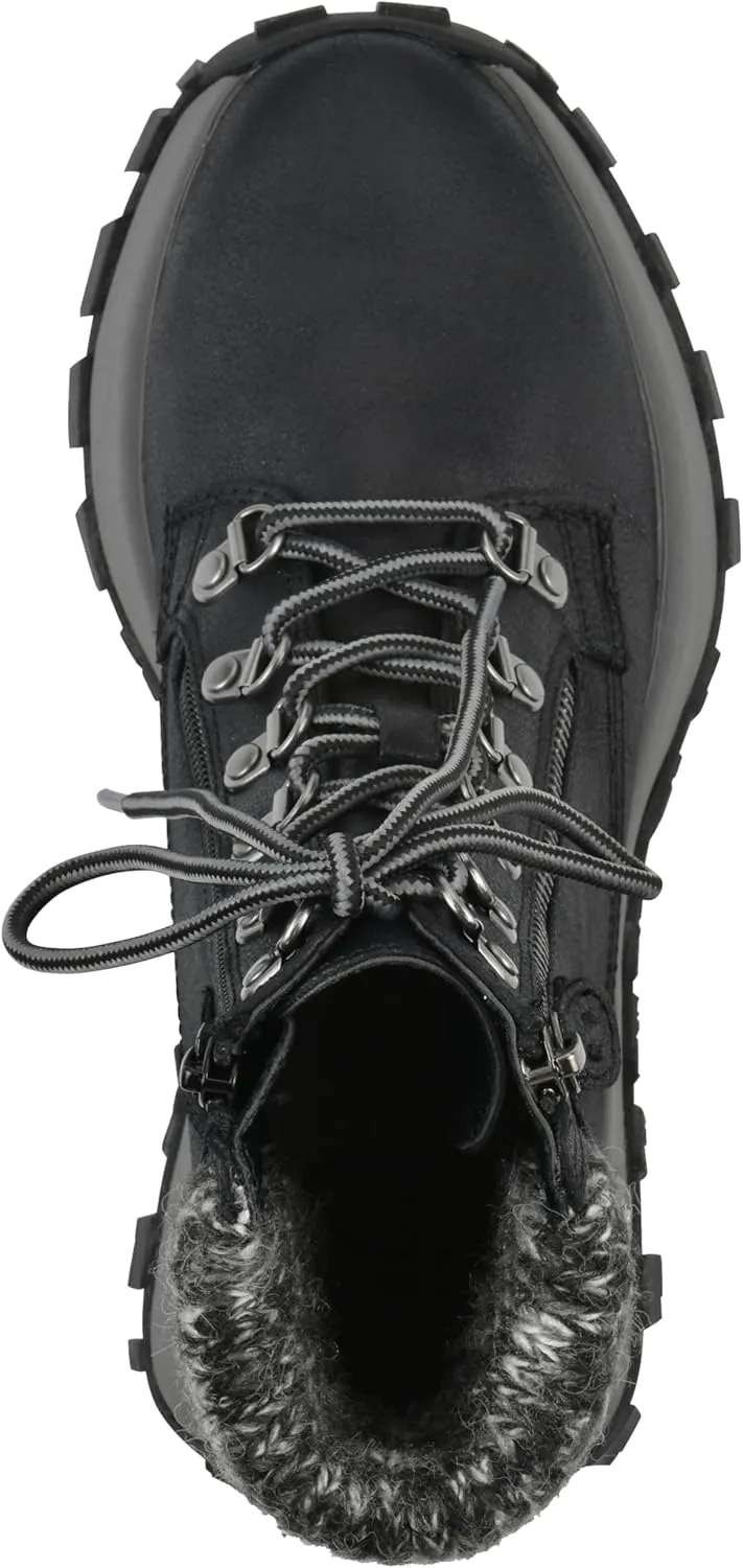 CLIFFS BY WHITE MOUNTAIN Women's Tracking Cushioned Lace-Up City Hiker Sneaker Boot