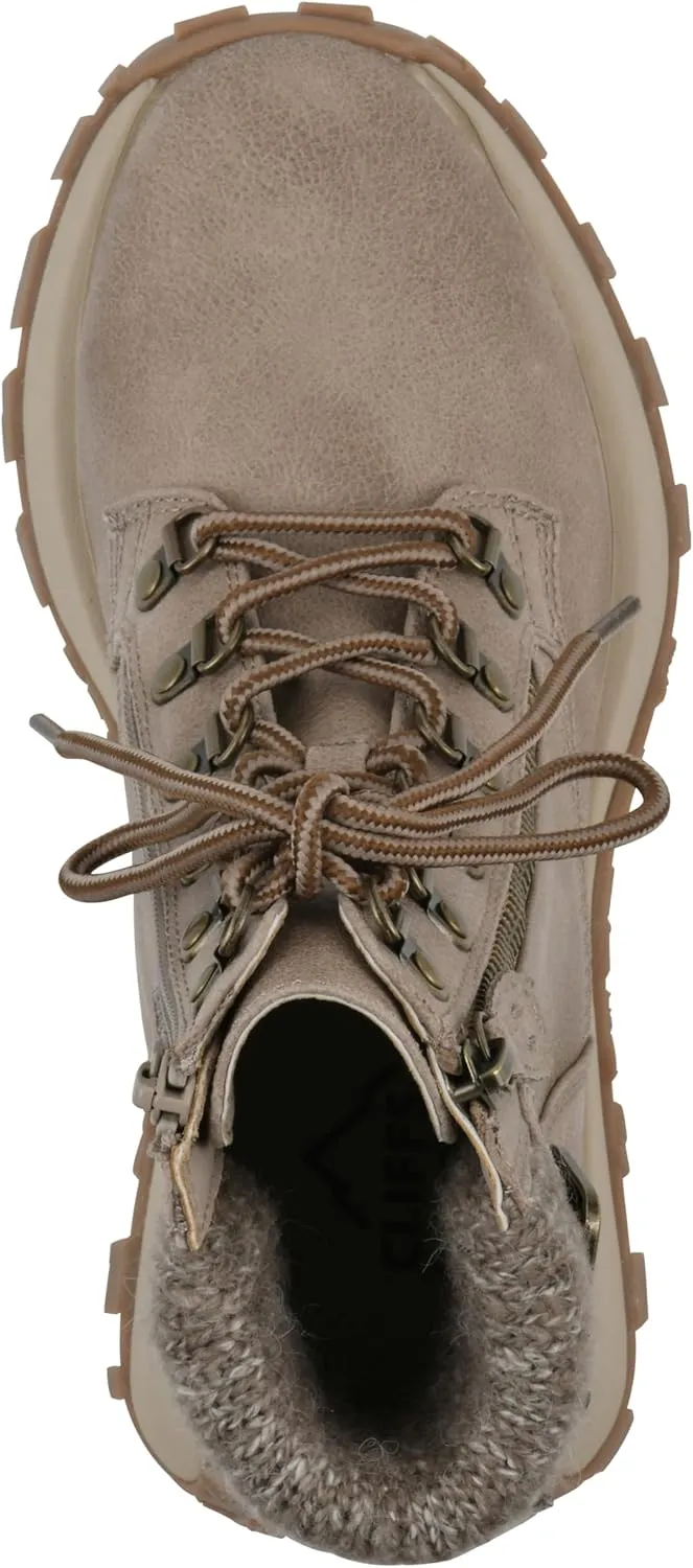 CLIFFS BY WHITE MOUNTAIN Women's Tracking Cushioned Lace-Up City Hiker Sneaker Boot