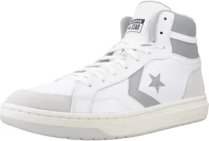 Converse Unisex Pro Blaze Classic Mid Sneaker - Lace up Closure Style - White/Ashtone/Egret 11.5