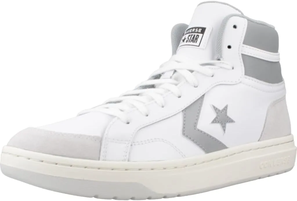 Converse Unisex Pro Blaze Classic Mid Sneaker - Lace up Closure Style - White/Ashtone/Egret 11.5