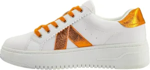 Corkys Footwear Hey Girl Tailgate Sneakers - A Trendy Lace-Up Sneaker with A V Stripe On The Side, Scalloped Eyelets, and Cushioned Lift for Chic Comfort