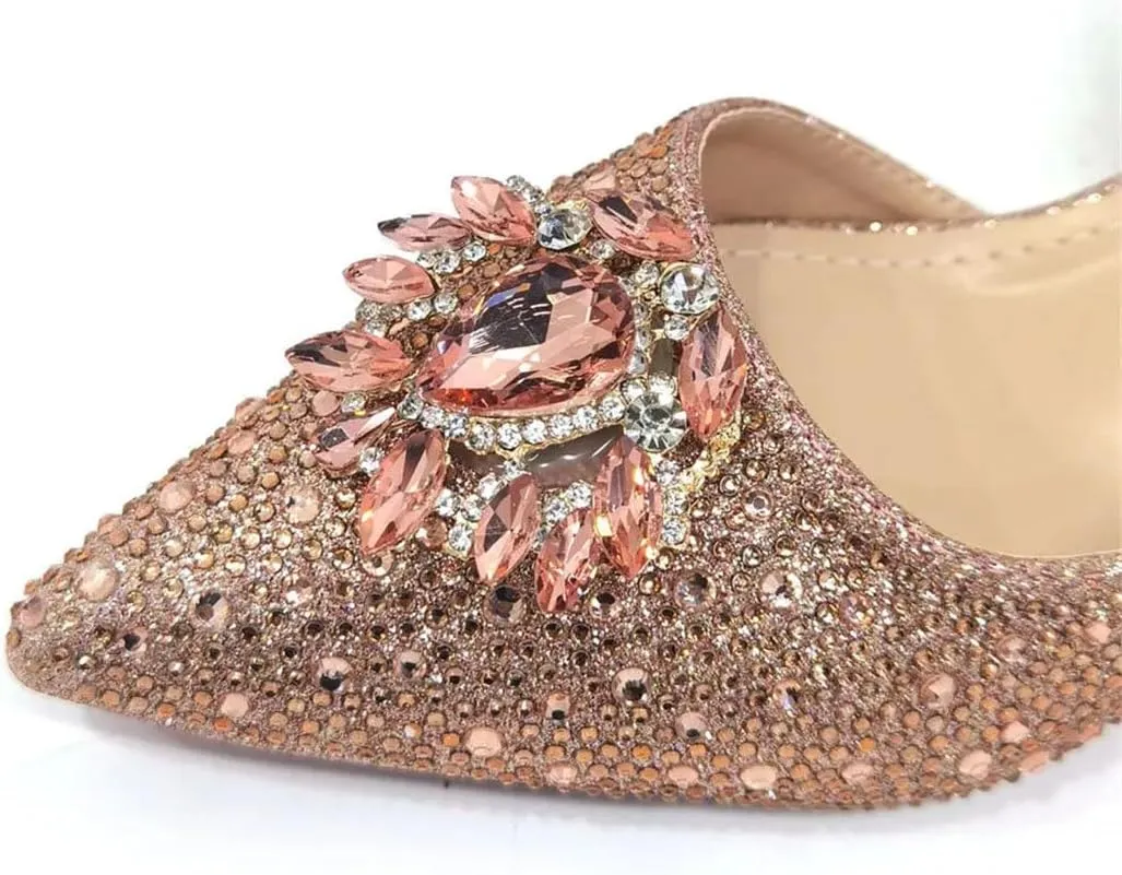 Crystal Butterfly Knot Stilettos Evening Bag Nigerian Wedding Shoe Combo