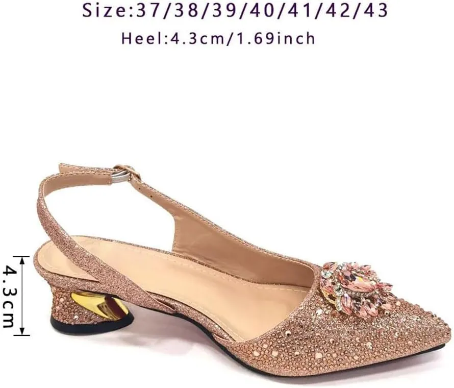 Crystal Butterfly Knot Stilettos Evening Bag Nigerian Wedding Shoe Combo