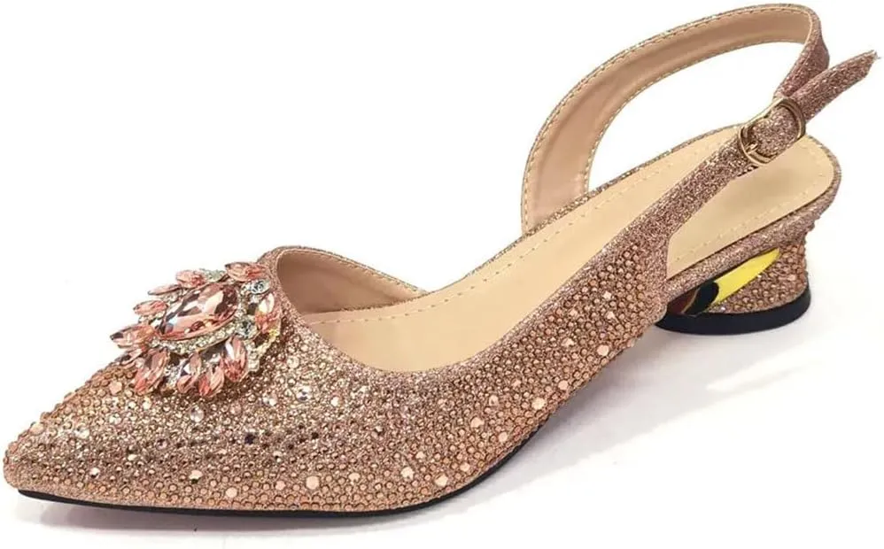 Crystal Butterfly Knot Stilettos Evening Bag Nigerian Wedding Shoe Combo