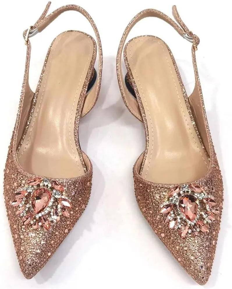 Crystal Butterfly Knot Stilettos Evening Bag Nigerian Wedding Shoe Combo