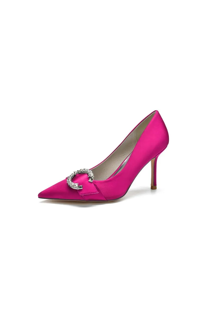 Crystal Cocktail Pointed Toe High Heels