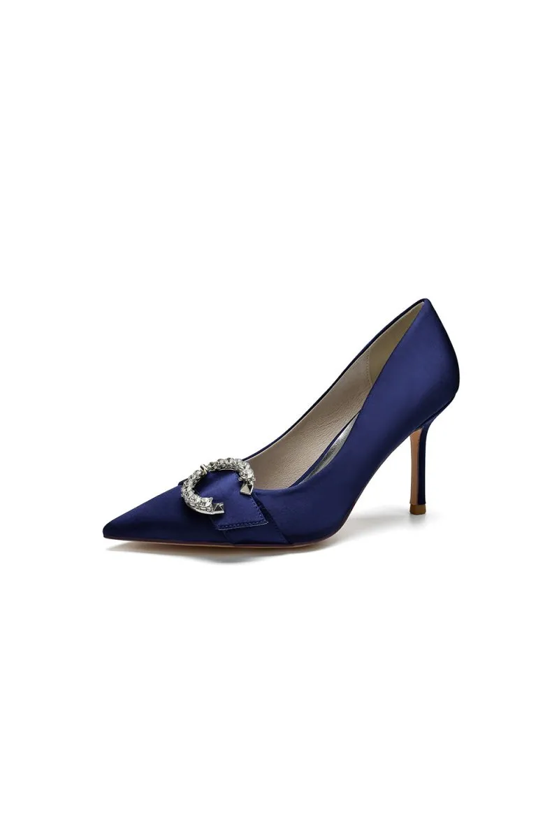 Crystal Cocktail Pointed Toe High Heels