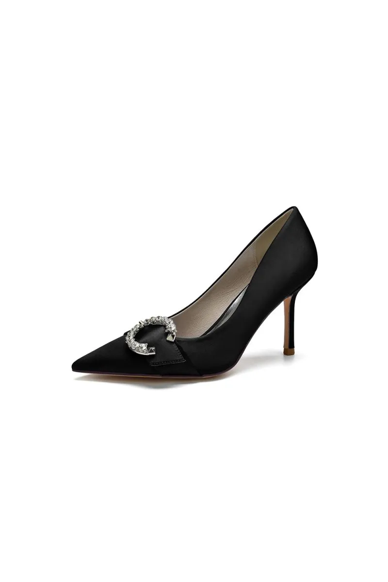 Crystal Cocktail Pointed Toe High Heels