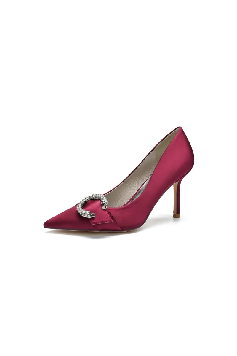 Crystal Cocktail Pointed Toe High Heels