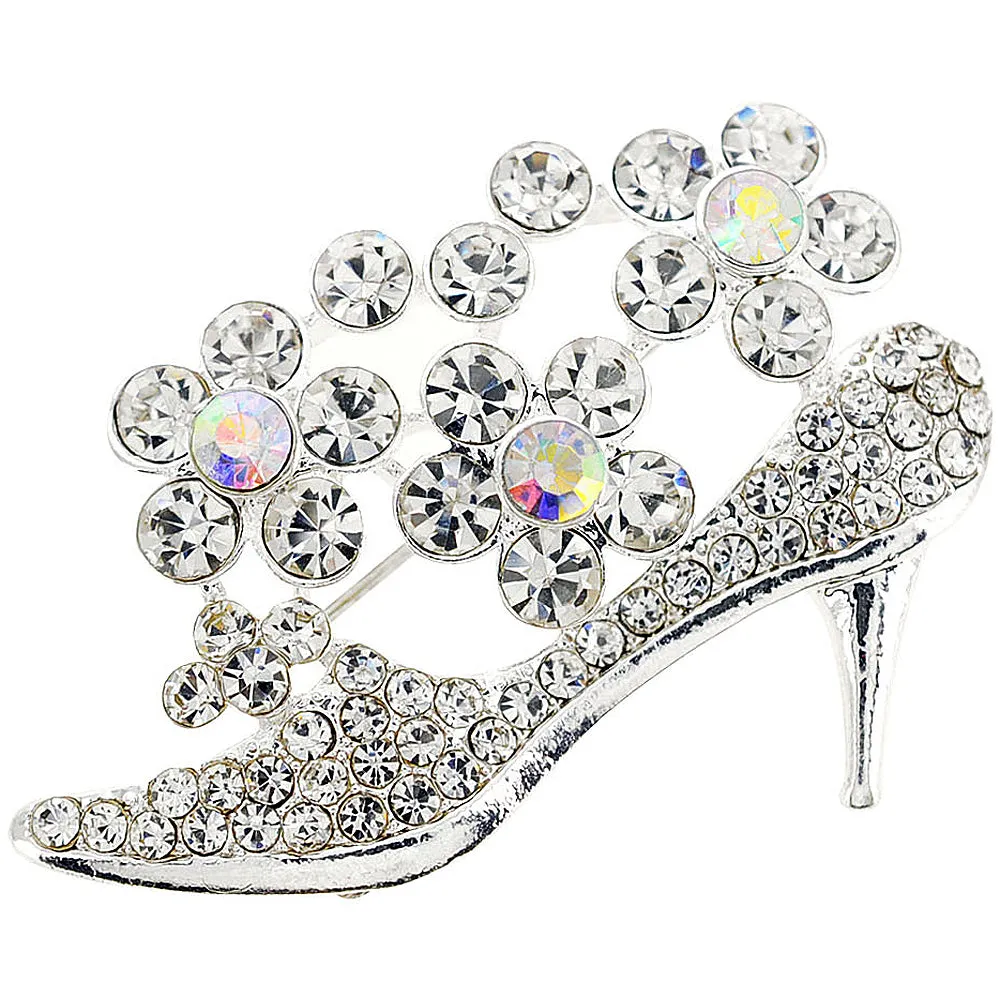 Crystal High Heel Pin