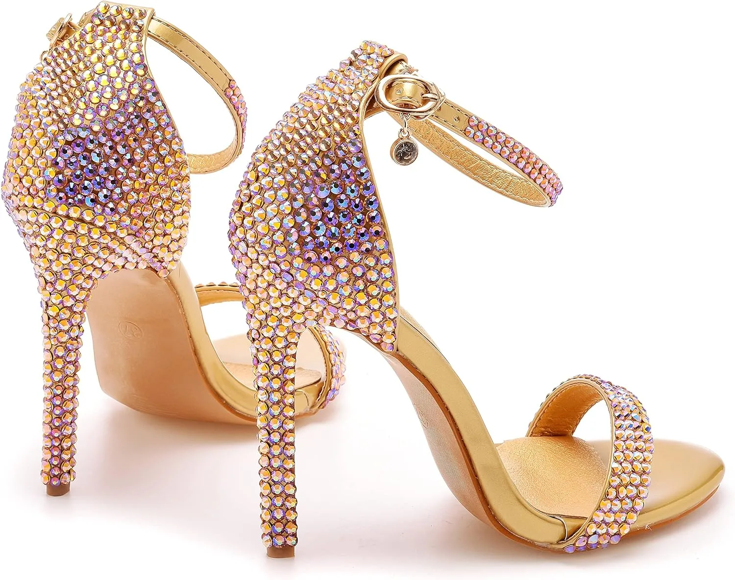 Crystal Queen Full Pearls Heels Sandals Stiletto Heels Peep Toe High Heel Sandals Pump Shoes For Bride Wedding Party Evening