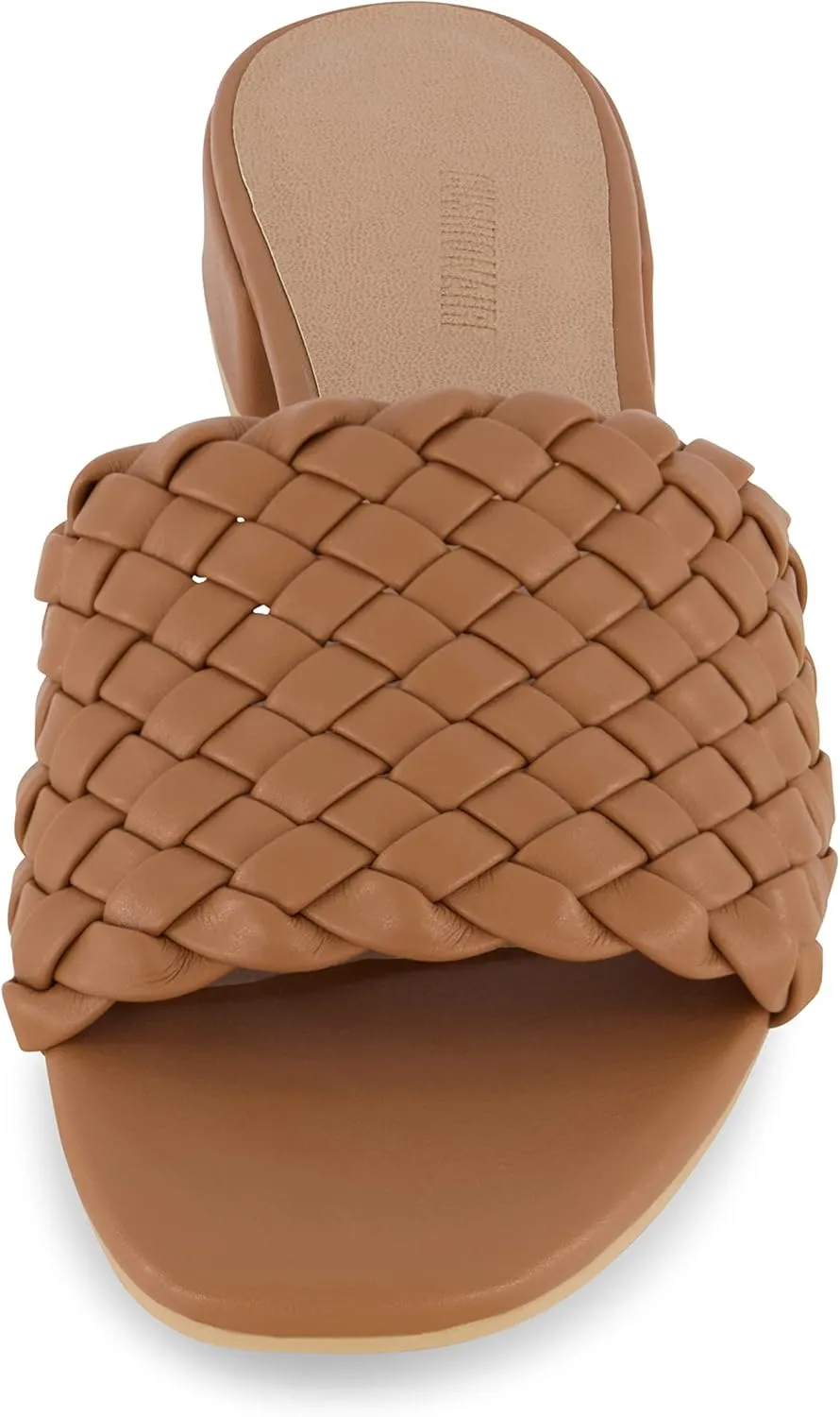 CUSHIONAIRE Women's Nerida woven low block heel sandal  Memory Foam