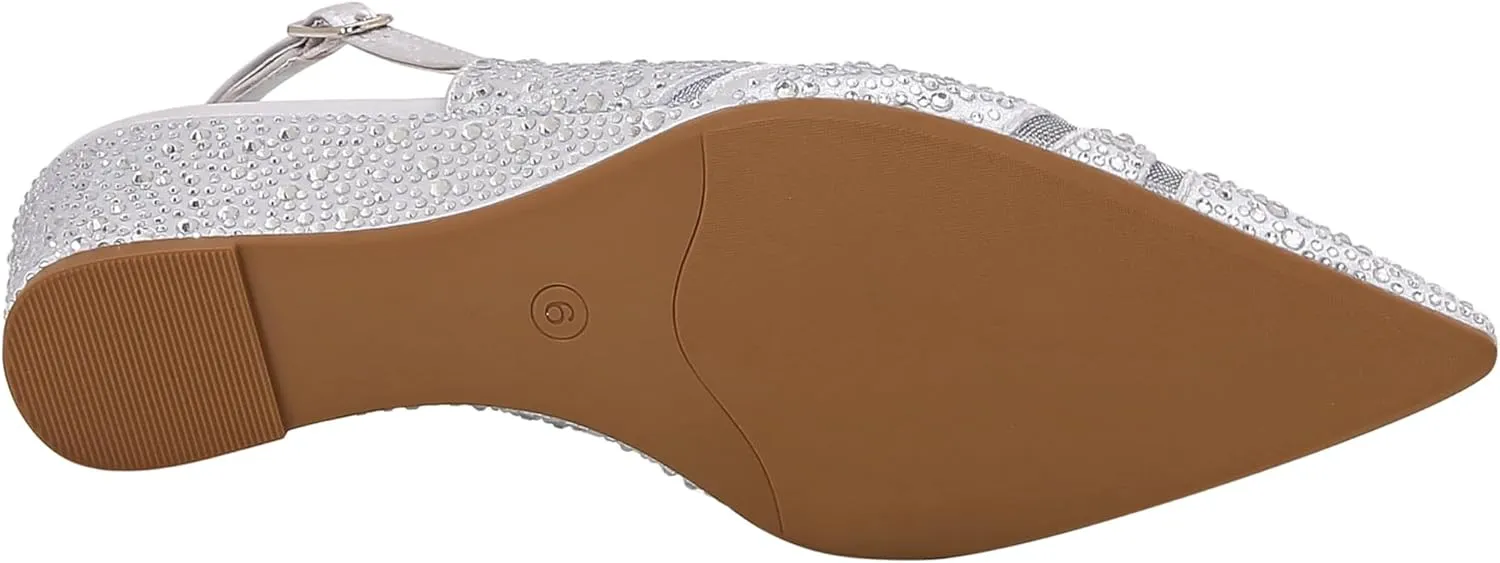 DANIELA Rhinestone Wedge Slingback