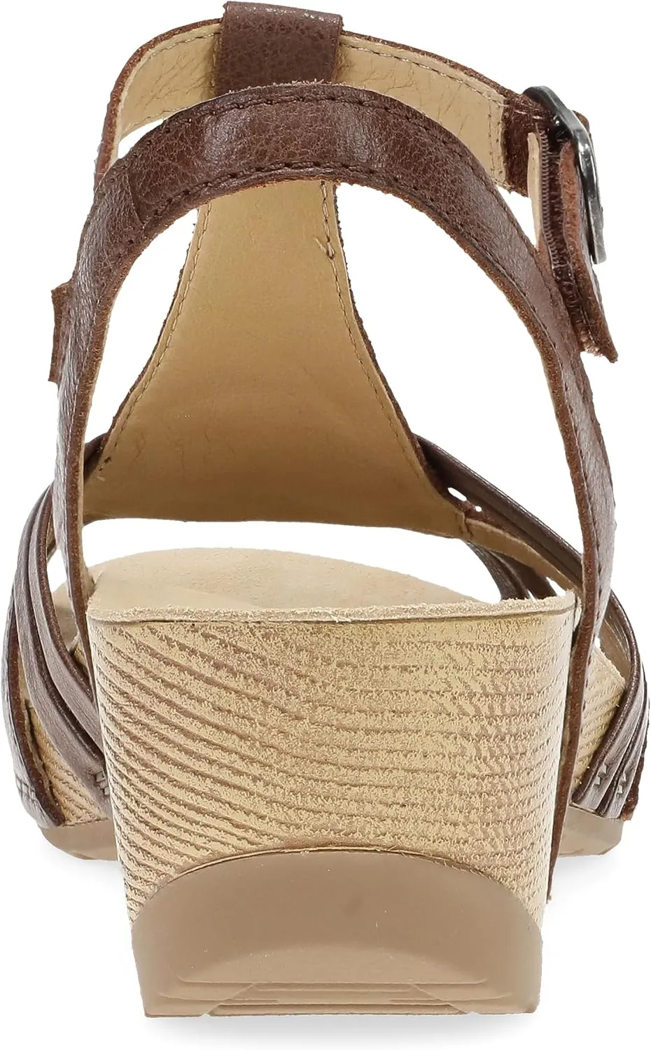 Dansko Tia Fisherman Wedge Sandal for Women - Contoured Footbed for All-Day Comfort and Support – Adjustable Hook & Loop Straps with Buckle Detail