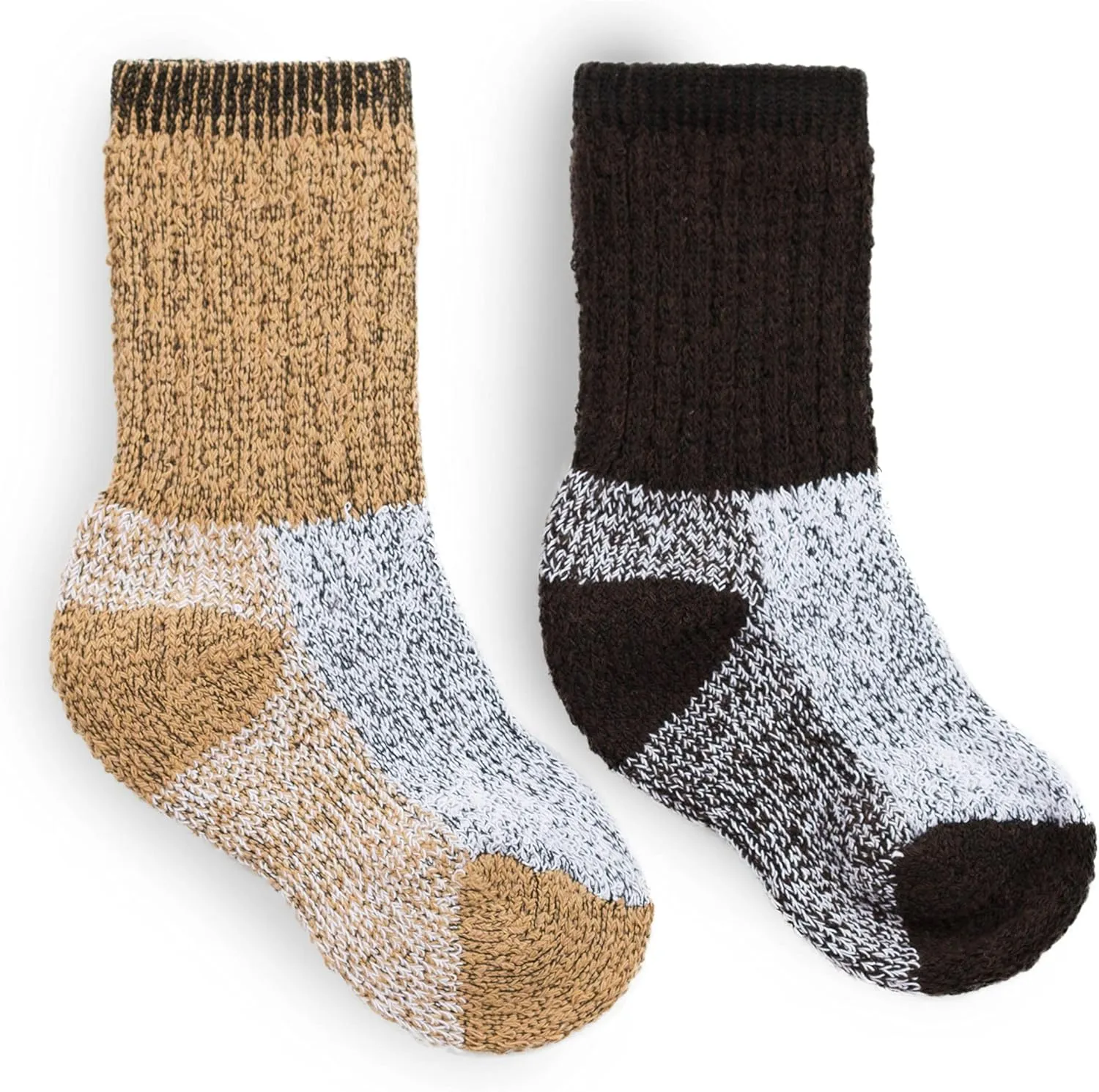 Debra Weitzner Kids Thermal Socks - Boys & Girls Warm Winter Boot Socks 2 Pack Insulated