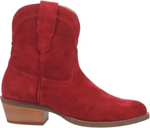 Dingo Womens Tumbleweed Roper Round Toe Casual Boots Ankle Low Heel 1-2" - Black