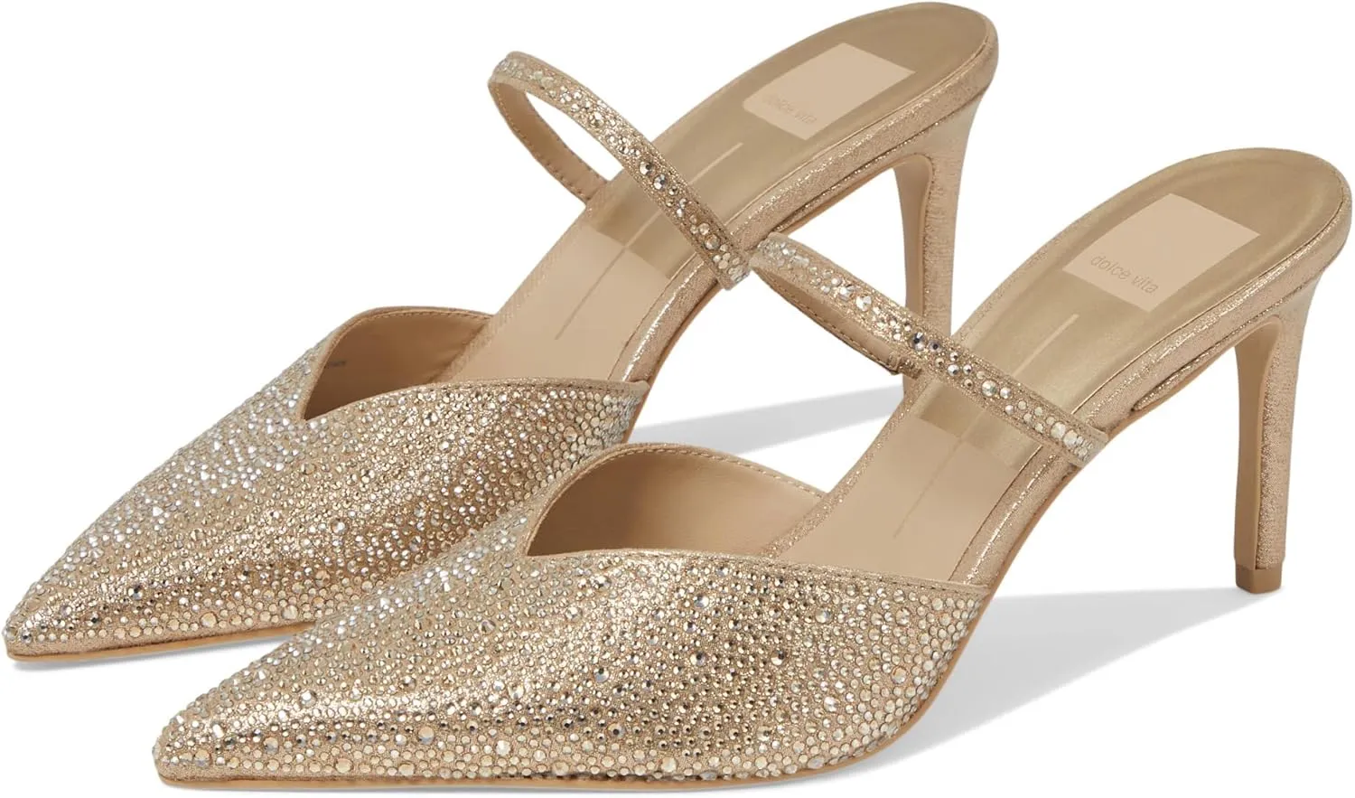 Dolce Vita Women's Kanika Crystal Pointed Toe Heels