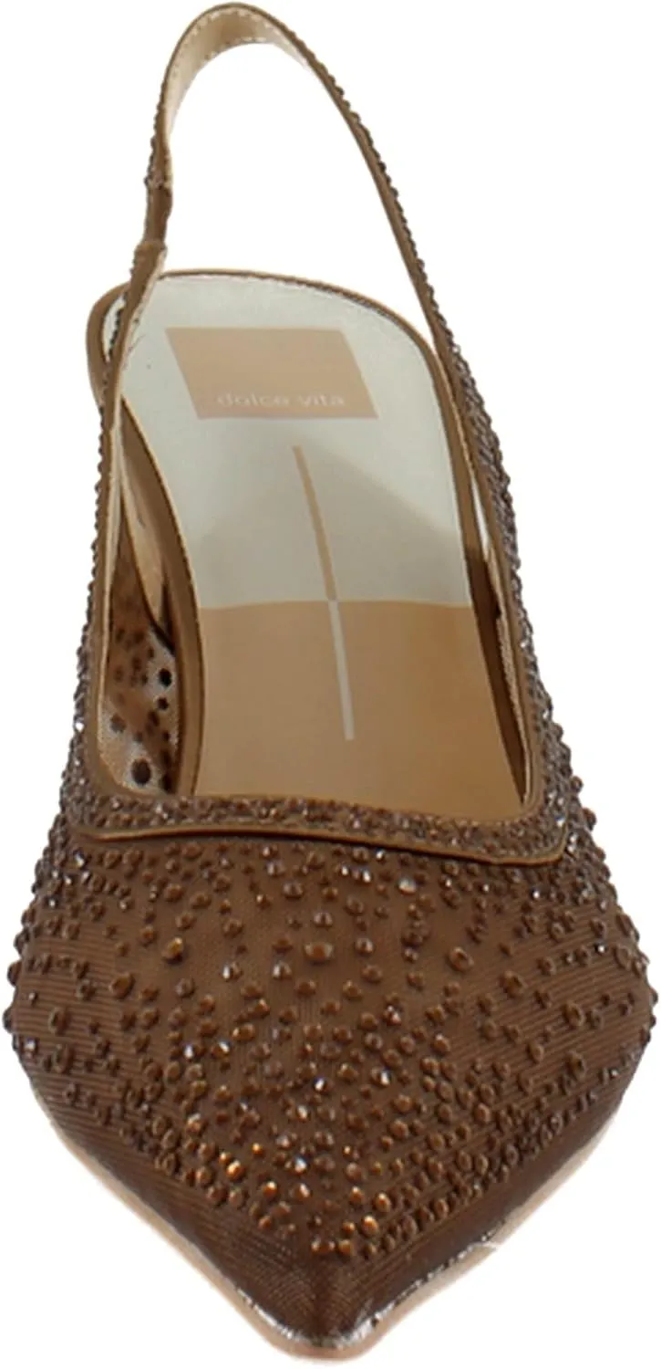 Dolce Vita Women's Kaye Crystal Pointed Toe Heels