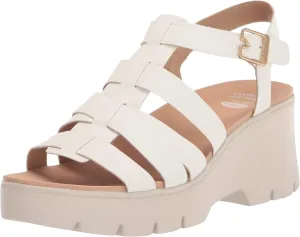 Dr. Scholl's Shoes Women's Check It Out Platform Wedge Fisherman Sandal