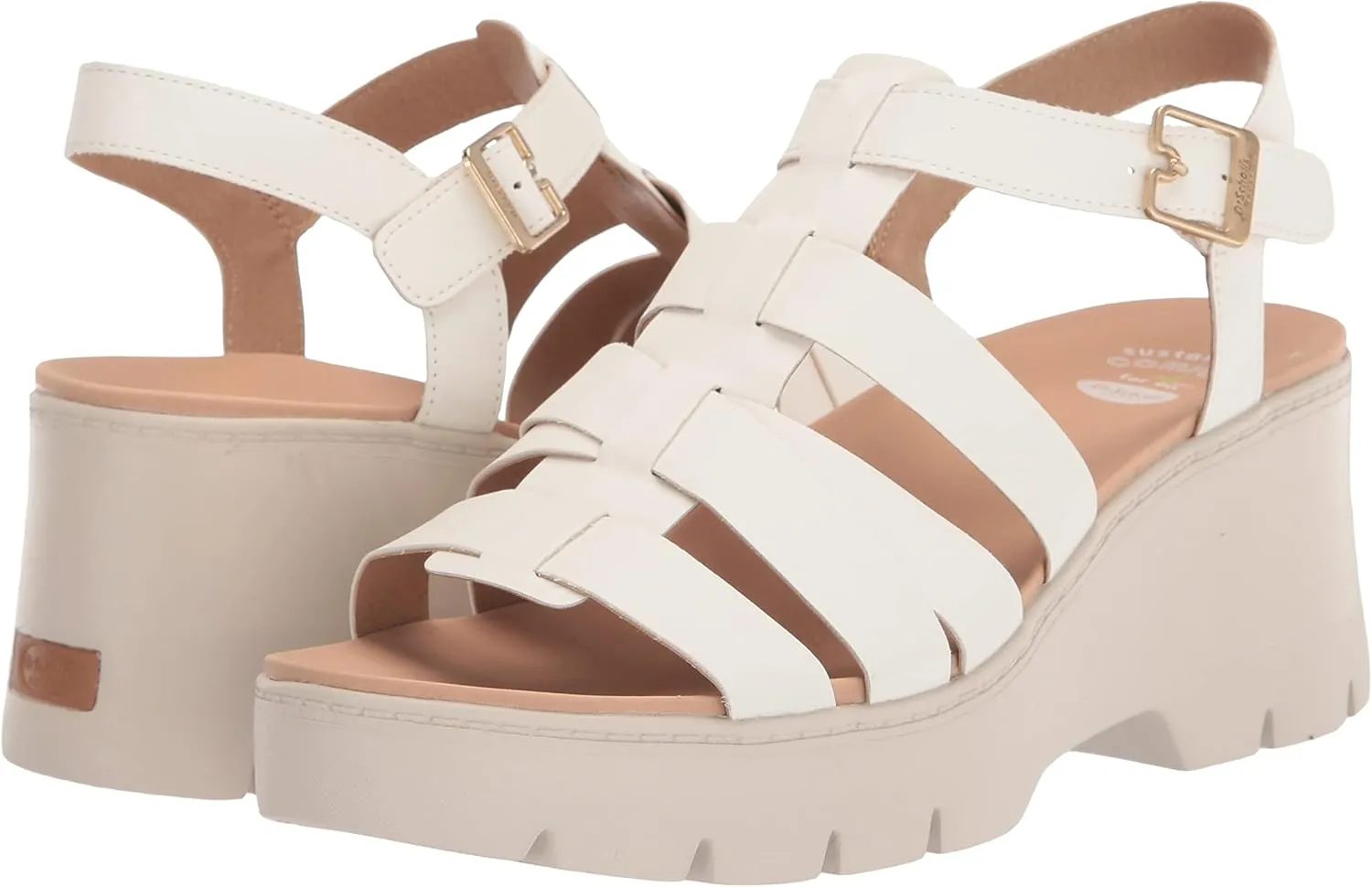 Dr. Scholl's Shoes Women's Check It Out Platform Wedge Fisherman Sandal