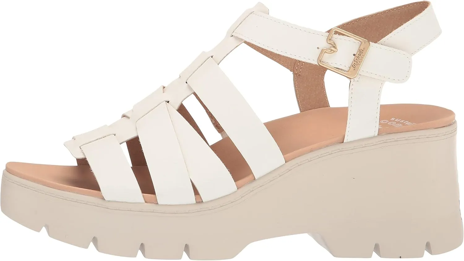 Dr. Scholl's Shoes Women's Check It Out Platform Wedge Fisherman Sandal