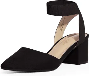 DREAM PAIRS Womens Low Block Chunky Heel Shoes