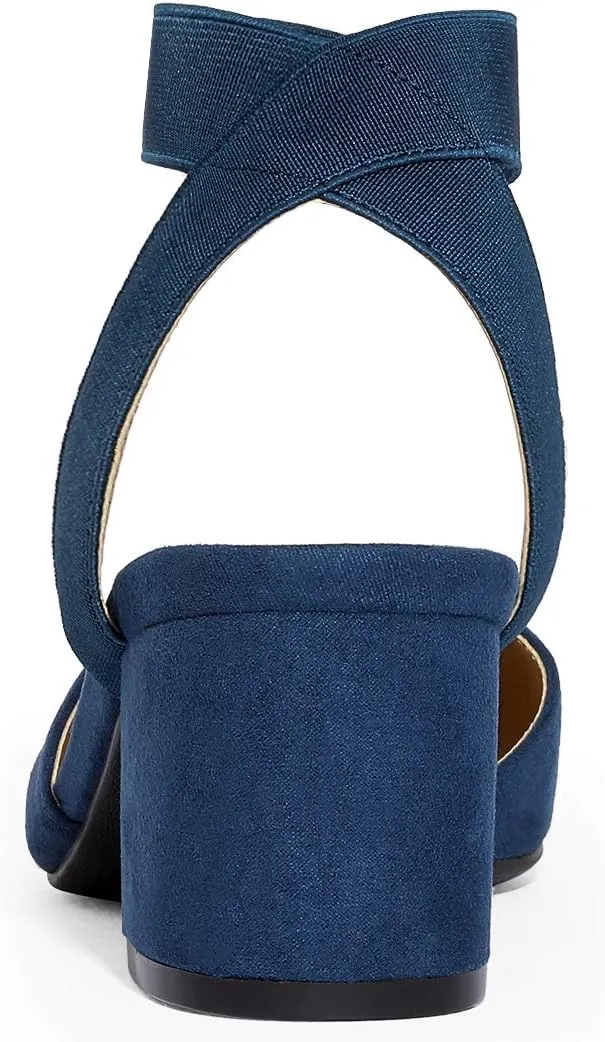 DREAM PAIRS Womens Low Block Chunky Heel Shoes