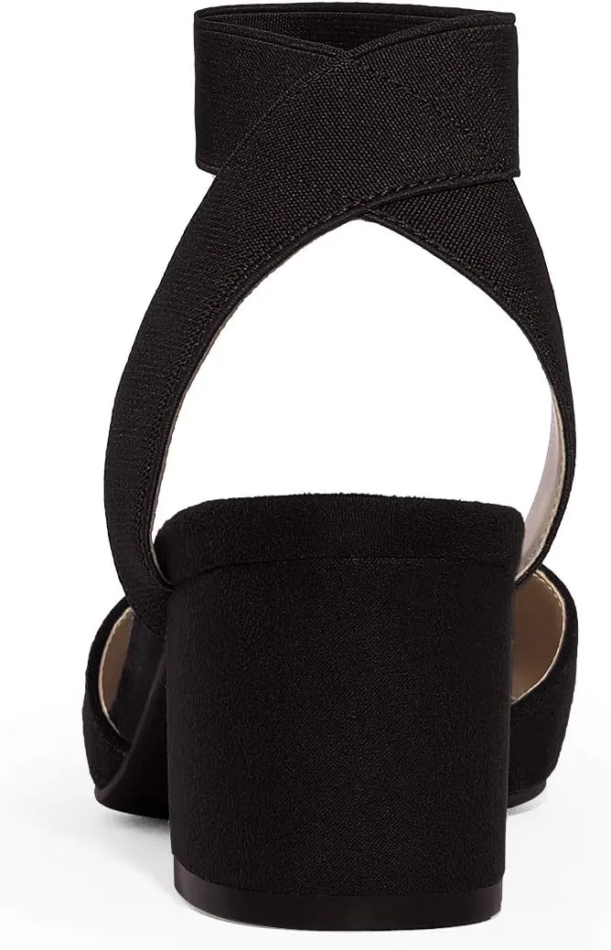 DREAM PAIRS Womens Low Block Chunky Heel Shoes