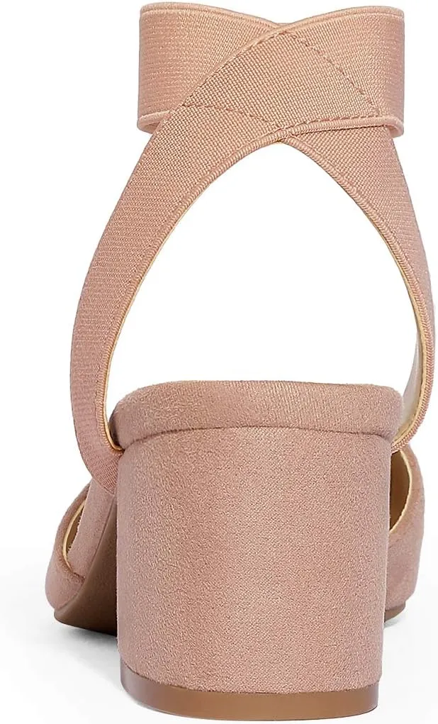 DREAM PAIRS Womens Low Block Chunky Heel Shoes