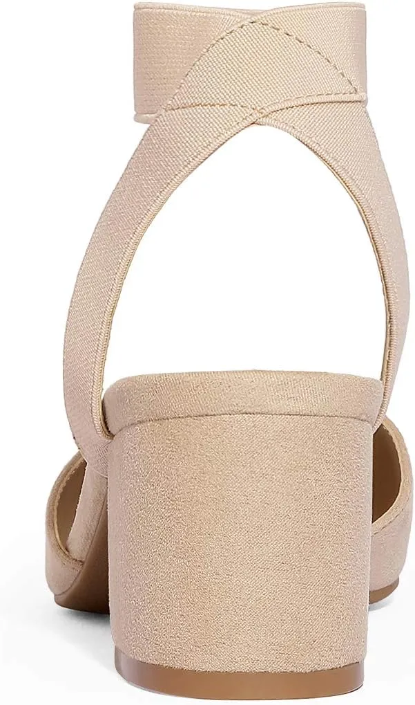 DREAM PAIRS Womens Low Block Chunky Heel Shoes
