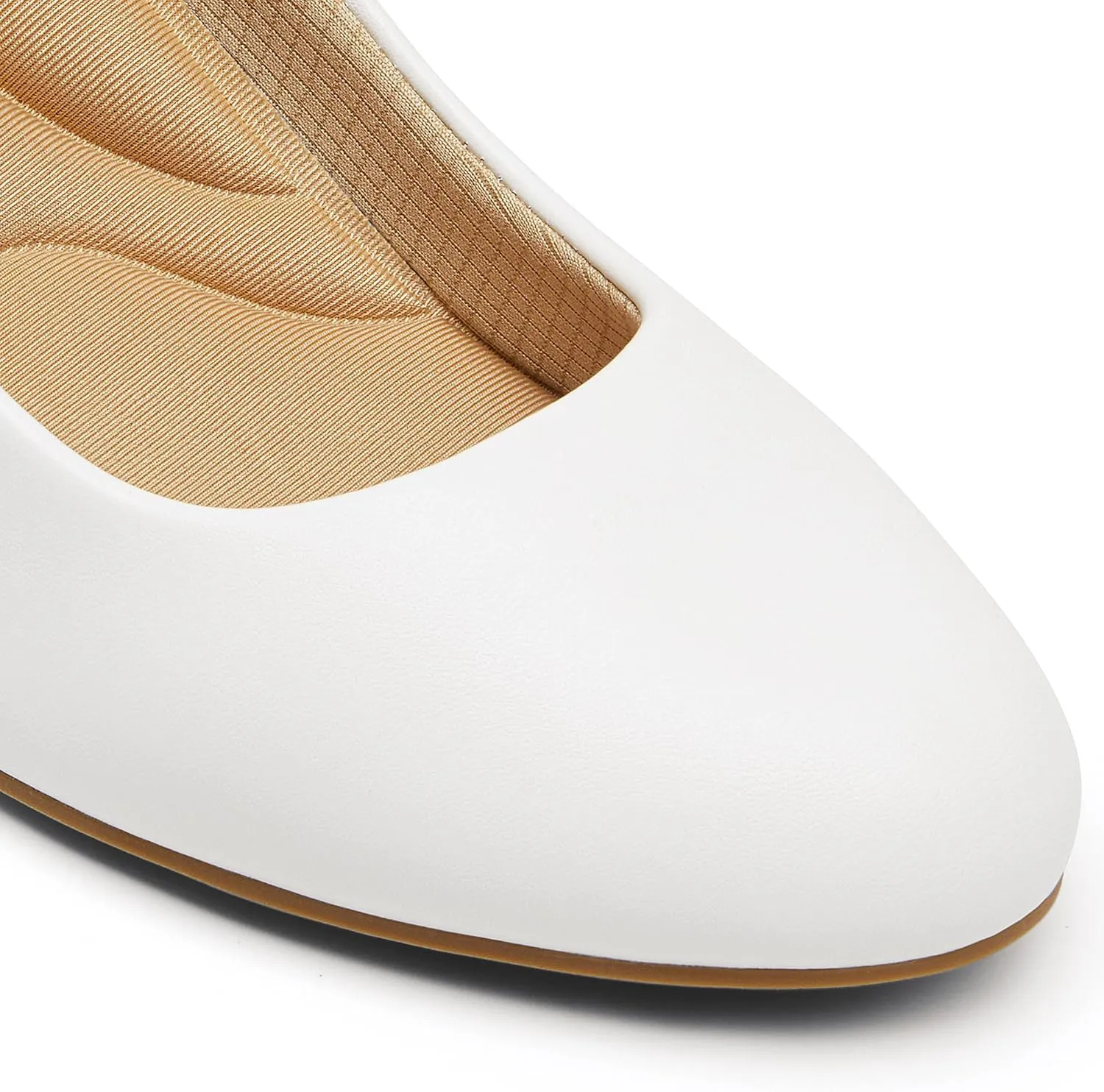 DREAM PAIRS Women's Pumps Low Chunky Block Heel Dress Shoes Closed Round Toe Comfortable Heels