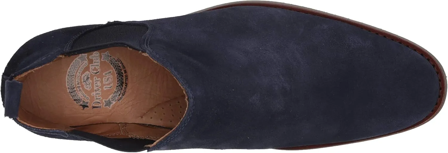 Driver Club USA Men's Luxury Leather Boot with Lug Sole Ankle