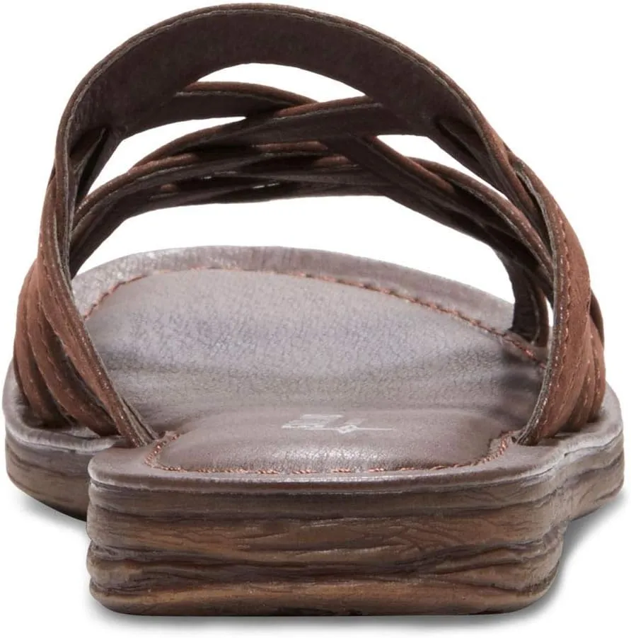 Eastland Women's Woven Slide Flat Sandal