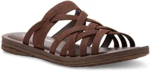 Eastland Women's Woven Slide Flat Sandal