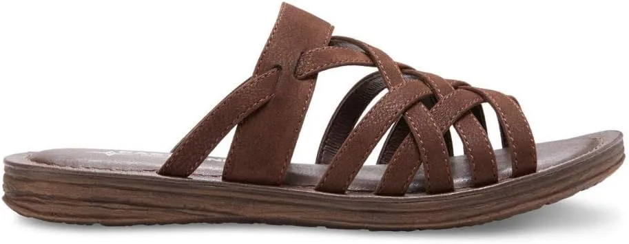 Eastland Women's Woven Slide Flat Sandal