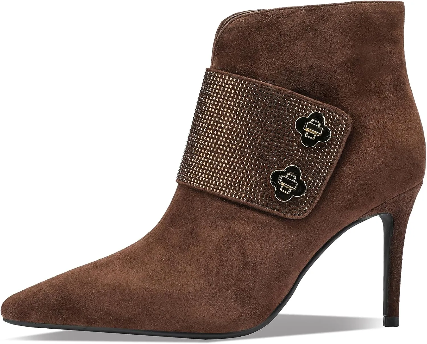 Faux Suede High Heel Boots for Women Stiletto Botas Para Mujer Dress Comfortable Sexy Pointed toe Elegantes Formal Prom Wedding Comfort Extra Wide Ladies Party Bootis