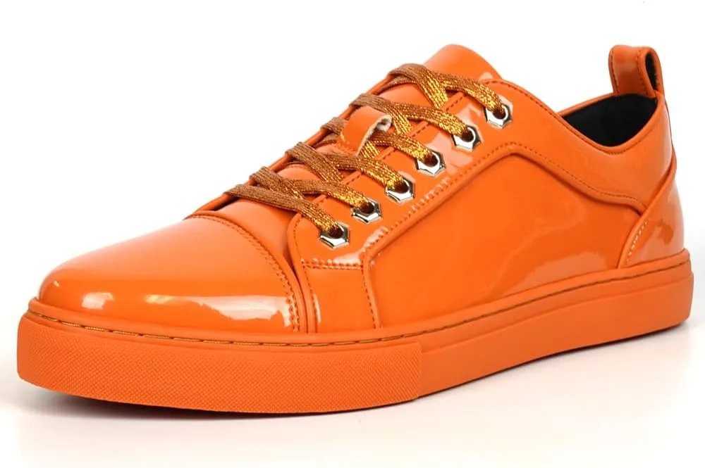 FI-2415-2 Patent Leather Cap tor Lace up Sneaker