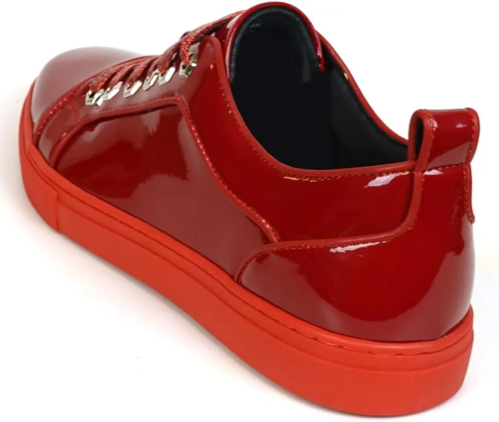 FI-2415-2 Patent Leather Cap tor Lace up Sneaker