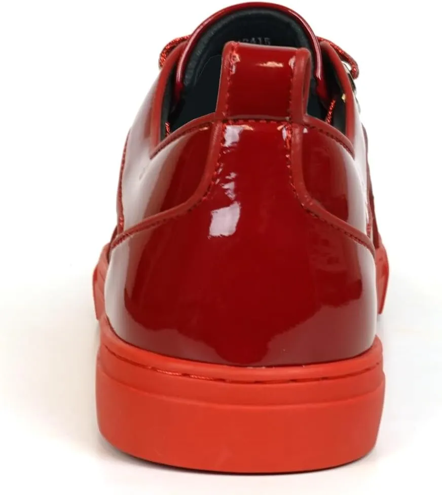 FI-2415-2 Patent Leather Cap tor Lace up Sneaker