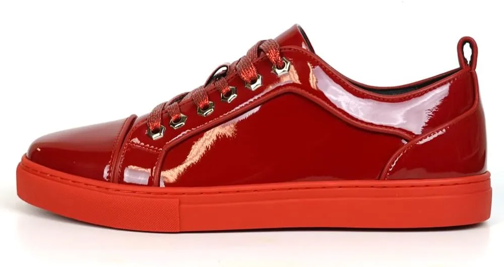 FI-2415-2 Patent Leather Cap tor Lace up Sneaker