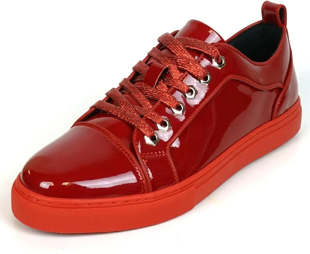 FI-2415-2 Patent Leather Cap tor Lace up Sneaker
